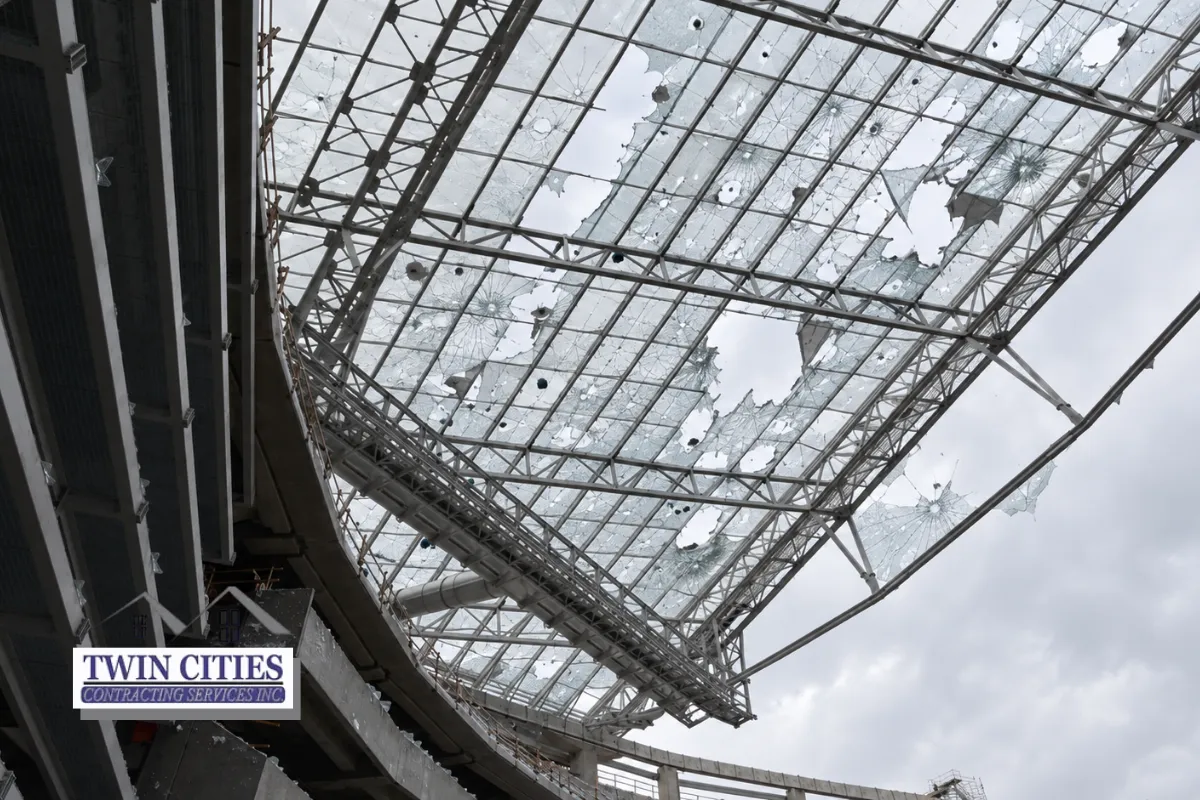 What Happened to the U.S. Bank Stadium Roof in the 2023 Hailstorm?